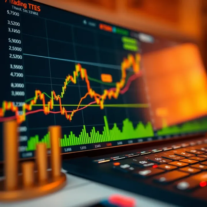 Financial Charts Depicting Trading Achievements and Growth Financial charts and graphs representing trading success and wealth growth