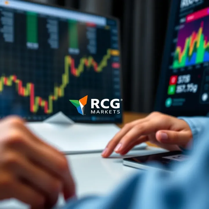 RCG Markets Account Types and Trading Services Explained Diagram illustrating various account types and services offered by RCG Markets for South African traders