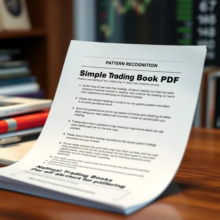 Screenshot of a simple trading book PDF highlighting pattern recognition techniques and trading strategy tips