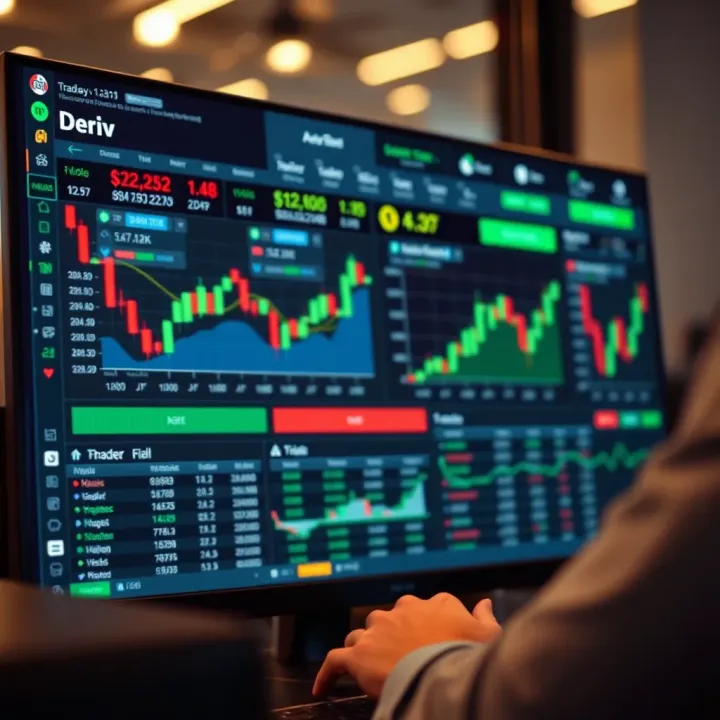 Deriv Trading Platform Tools for Enhanced Strategy Trading dashboard showcasing Deriv’s analytical tools and trading options for strategy improvement
