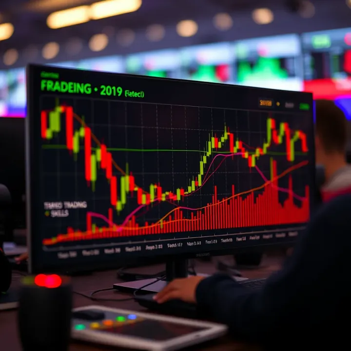 Graph showing growth in forex trading skills during a demo contest