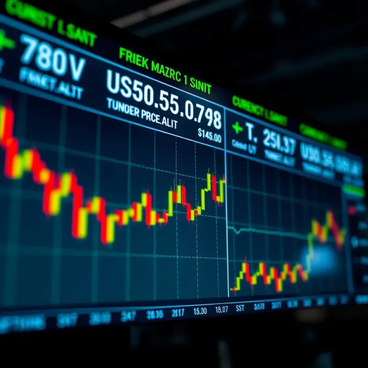 Currency Exchange Rates and Forex Market Trends Digital screen showing currency exchange rates and forex market trends
