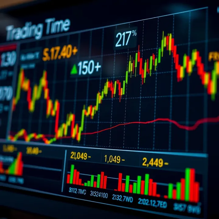 Graph showing market volatility and liquidity variations throughout the four trading sessions in South African Standard Time