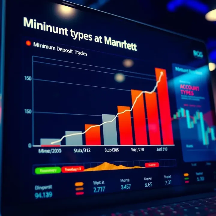 Graph showing different account types available on RCG Markets platform