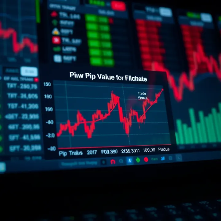 Diagram showing how pip value changes with currency pairs and trade size