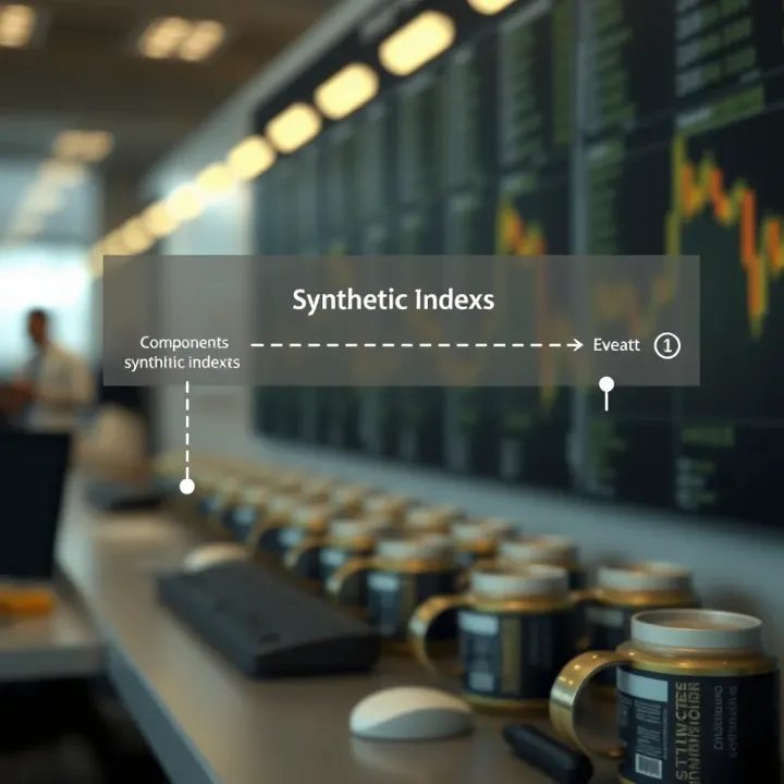 Diagram illustrating the components and structure of synthetic indexes in financial markets